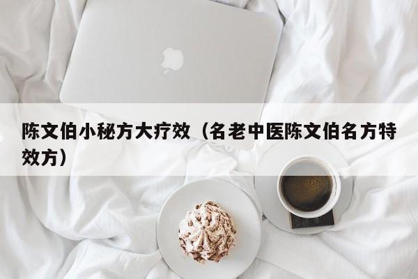 陈文伯小秘方大疗效（名老中医陈文伯名方特效方）