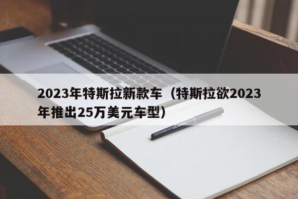 2023年特斯拉新款车（特斯拉欲2023年推出25万美元车型）