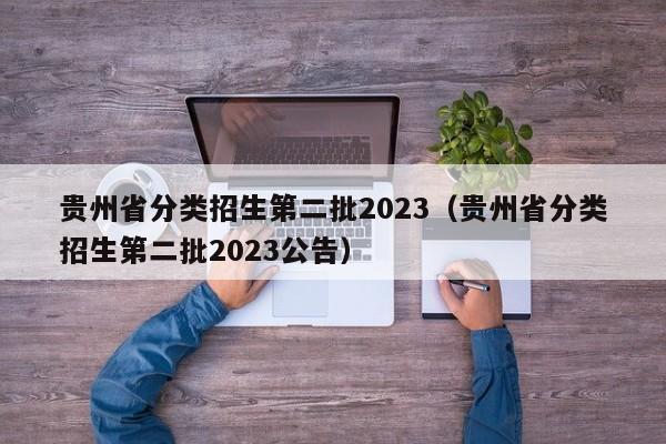 贵州省分类招生第二批2023（贵州省分类招生第二批2023公告）